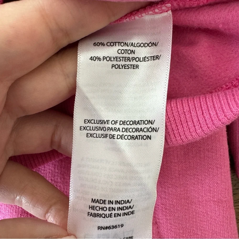 New Balance Pink Cotton 3/4 Zip Sweat Set 12M